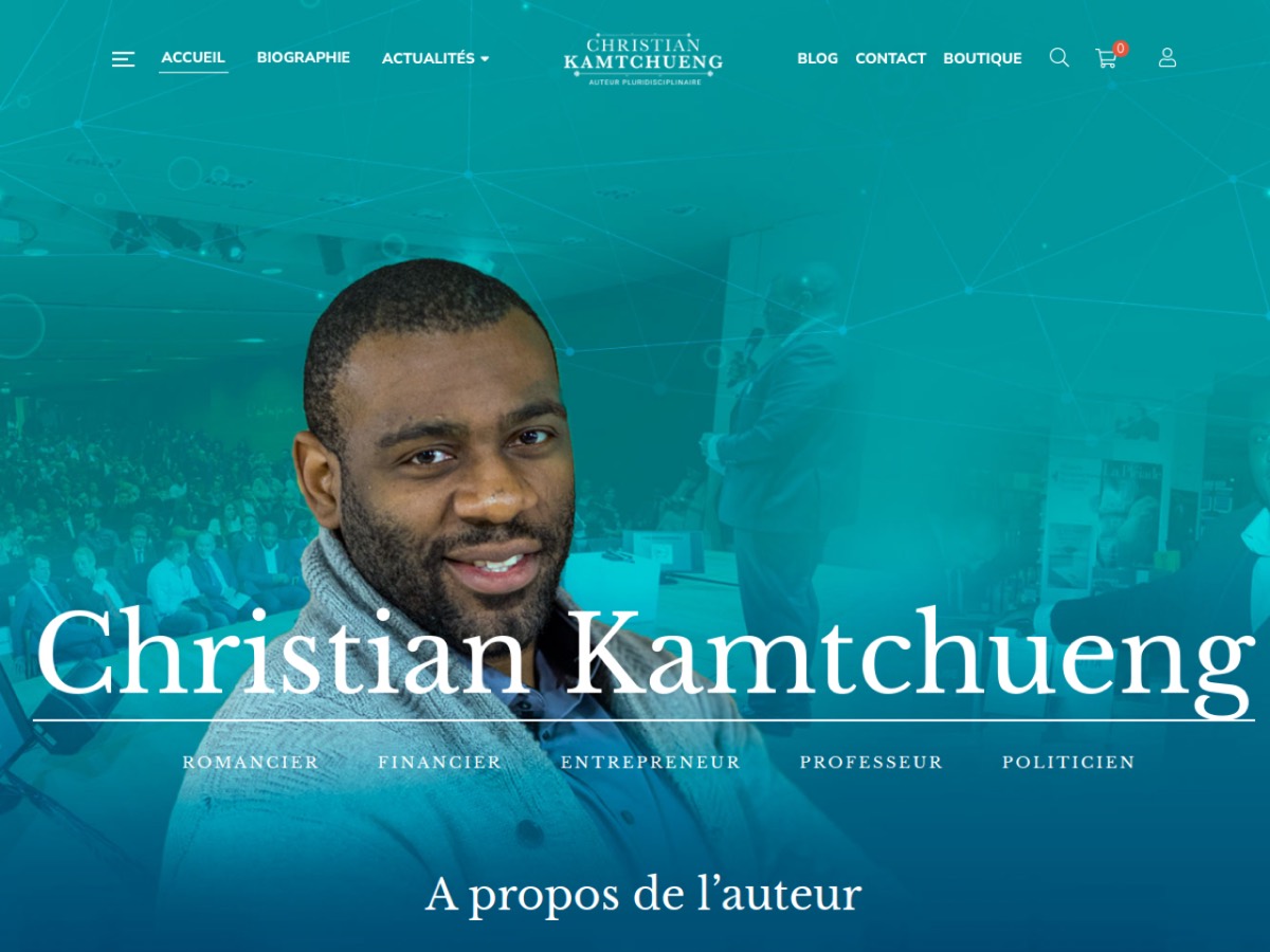 Aperçu du site auteur de Christian Kamtchueng